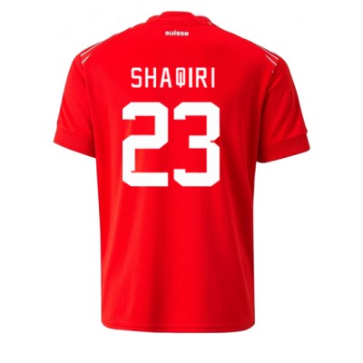 Sveits Xherdan Shaqiri #23 Hjemmedrakt VM 2022 Kortermet